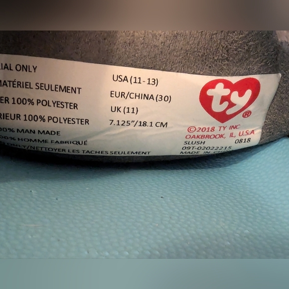 TY Beanie Boo Slush the Husky Pool Slides size 11-13 - Picture 6 of 13